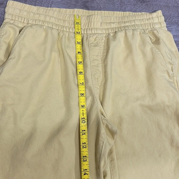 GAP Easy Pant Pull On Elastic Waist Yellow M Petite - Picture 11 of 16